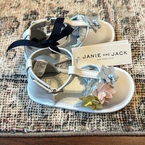NWT! Janie and Jack Girls Floral Sandals